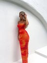 WY171 Vestido largo para mujer