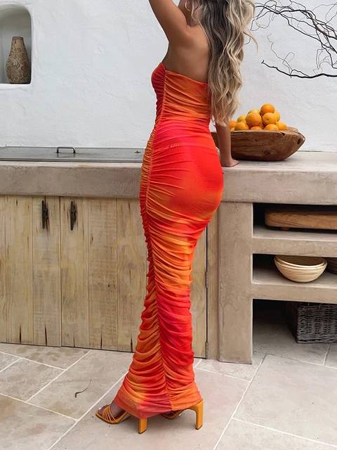WY171 Vestido largo para mujer