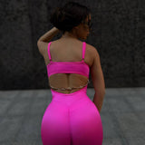 WY180 Jumpsuit de sport, court et ajusté