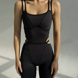 WY182 Jumpsuit enganliegend mit Cut-Outs