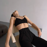 WY184 2-teiliges Sportset , Yoga Trainingsanzug