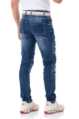 CD555 Herren Slim-Fit-Jeans im modischem Destroyed-Look - Cipo and Baxx - Herren Jeans - Letzte Chance! -