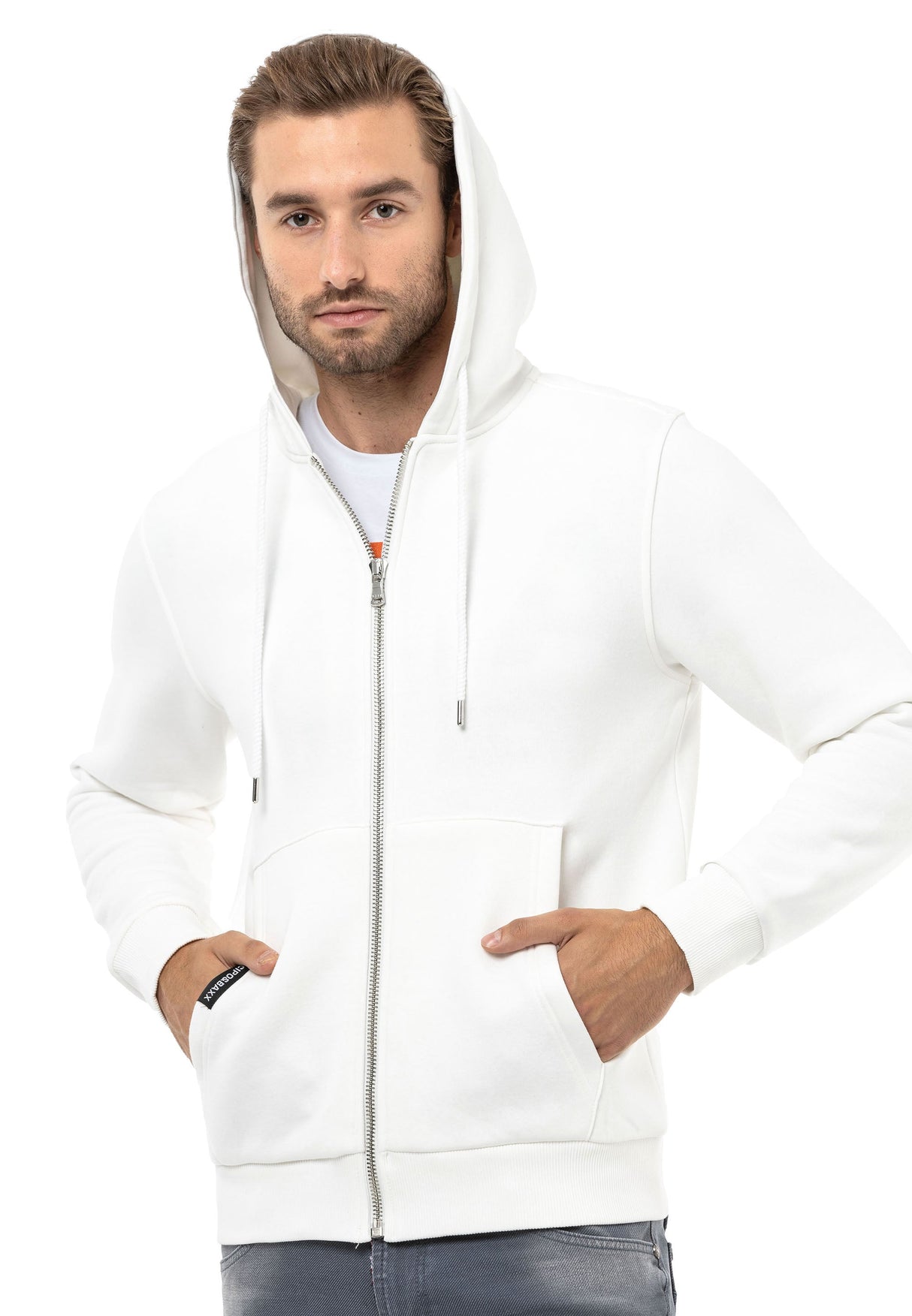 CL556 men's sweat jacket with hood