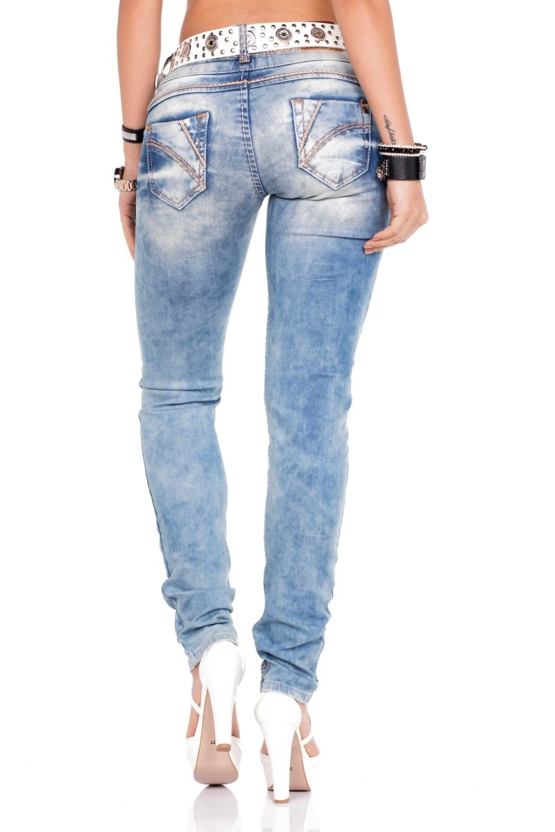 CBW-0347A Standard Damen Jeans - Cipo and Baxx - D_slim_Skinny - Damen -
