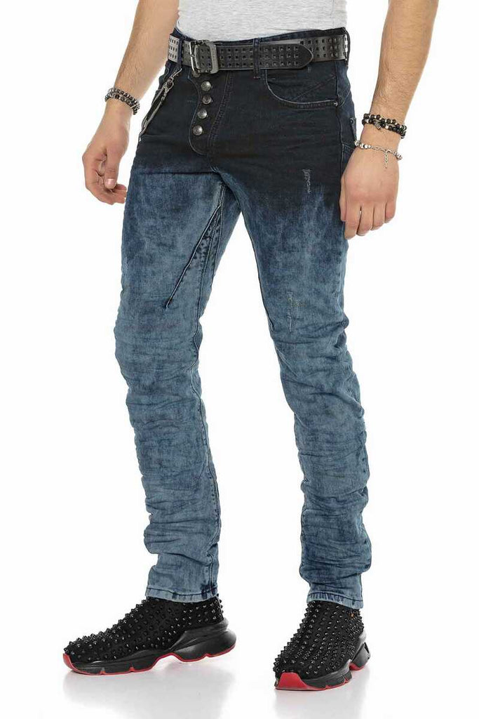 CD155 Herren bequeme Jeans im modernen Look in Straight Fit - Cipo and Baxx