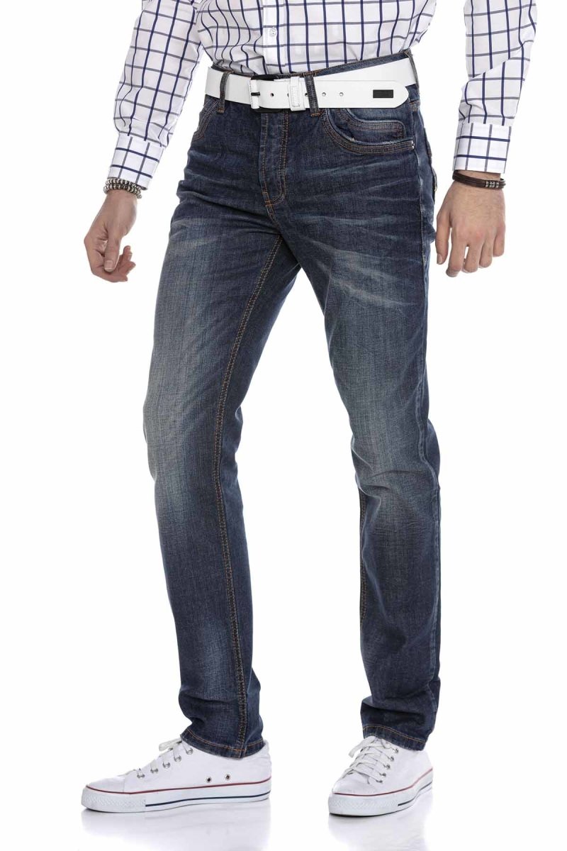 CD186A Herren bequeme Jeans im klassischen Style in Straight Fit - Cipo and Baxx - Herren Jeans - Letzte Chance! -