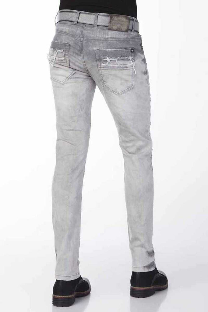 CD228 Herren Slim-Fit-Jeans mit trendigen Zierelementen - Cipo and Baxx