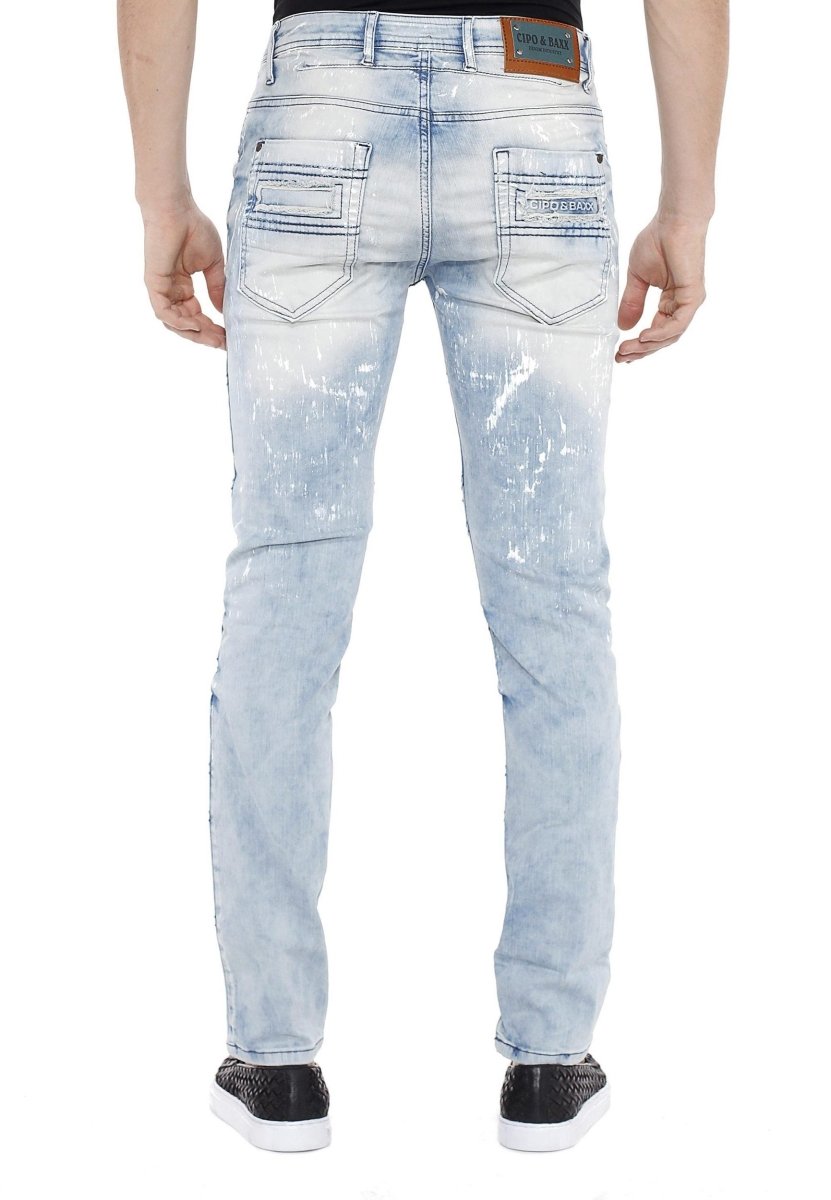 CD228A Herren Straight-Jeans im Destroyed Look - Cipo and Baxx - Herren Jeans - Herren_sale -
