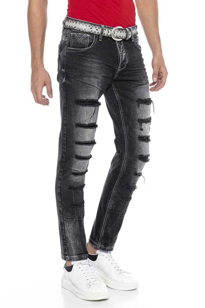 CD241 Herren bequeme Jeans mit großen Rissdetails - Cipo and Baxx