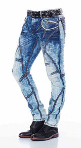 CD269 Herren Straight-Jeans mit cooler Waschung und Ziernähten - Cipo and Baxx - Herren Jeans - Letzte Chance! -