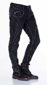 CD288 Herren bequeme Jeans mit Waschungen in Straight Fit - Cipo and Baxx - Herren Jeans - Letzte Chance! -