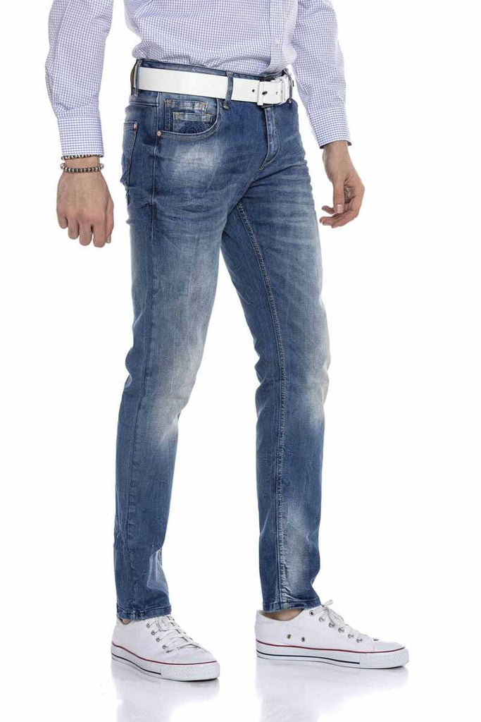 CD319B Herren bequeme Jeans mit lässiger Waschung in Regular Fit - Cipo and Baxx