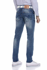 CD319B Herren bequeme Jeans mit lässiger Waschung in Regular Fit - Cipo and Baxx - Herren Jeans - Letzte Chance! -