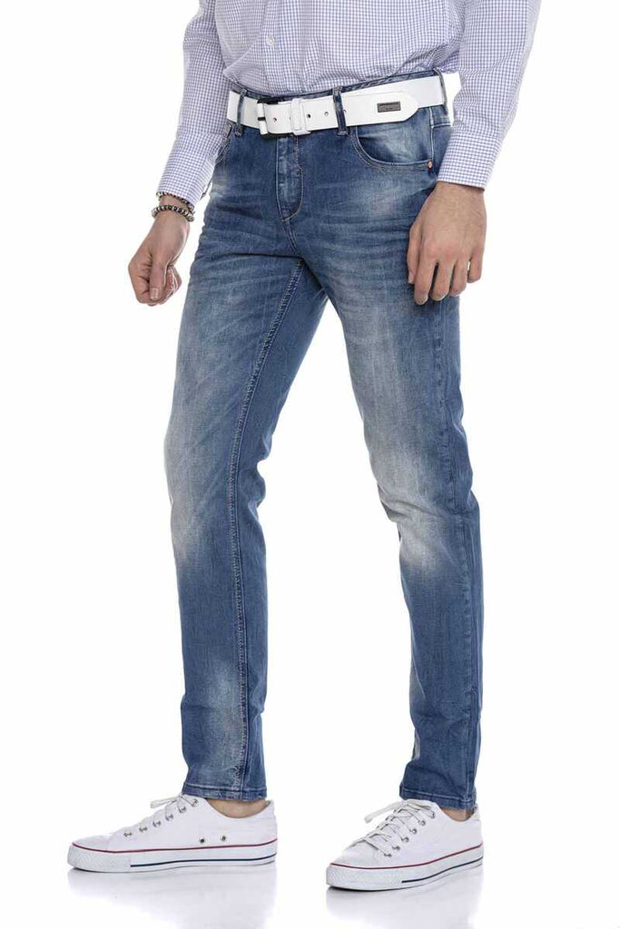 CD319B Herren bequeme Jeans mit lässiger Waschung in Regular Fit - Cipo and Baxx