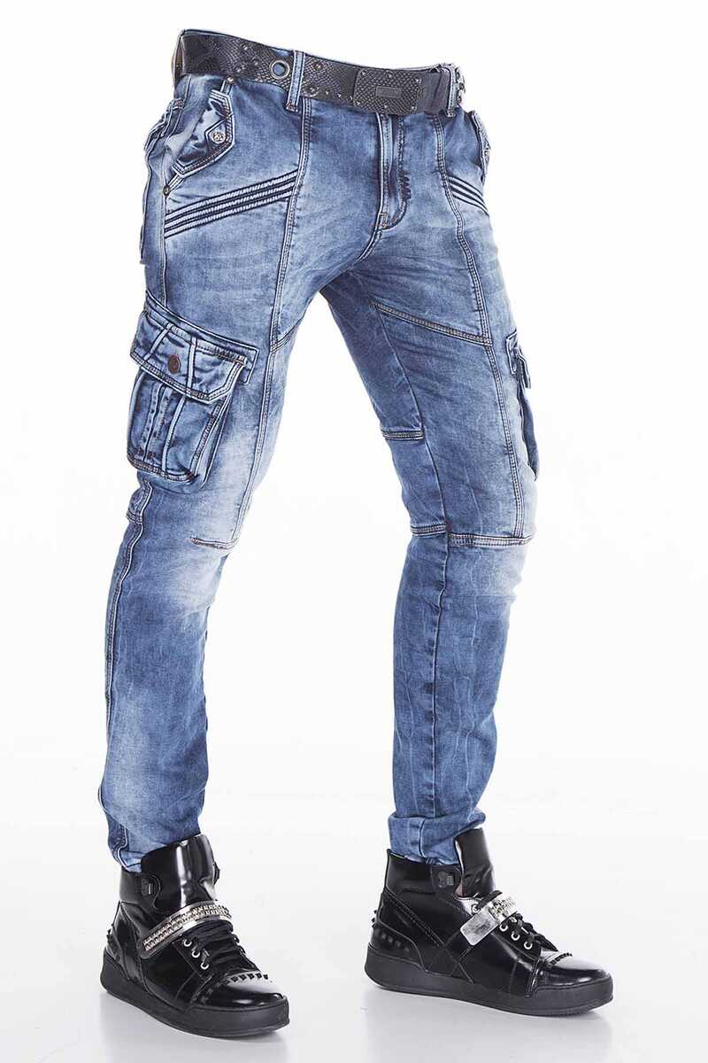 CD383 Herren Straight-Jeans mit trendigen Ziernähten - Cipo and Baxx - Herren Jeans - Letzte Chance! -