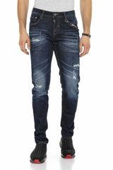 CD392 Herren Slim-Fit-Jeans im Used Look - Cipo and Baxx - Herren Jeans - Letzte Chance! -