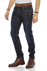 CD395 Herren bequeme Jeans mit stilvollen Kontrastnähten in Straight Fit - Cipo and Baxx - Herren Jeans - Letzte Chance! -