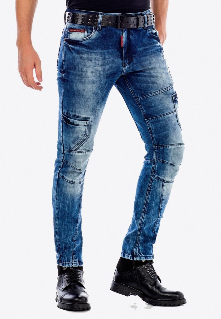 CD478 Herren bequeme Jeans in verwaschener Optik Slim Fit - Cipo and Baxx