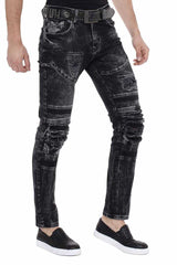 CD486A Herren Slim-Fit-Jeans im Used-Destroyed-Look - Cipo and Baxx - Herren Jeans - Letzte Chance! -