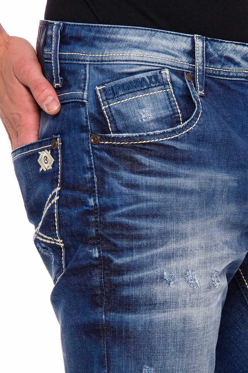 CD544 Herren bequeme Jeans in legerem Regular Fit-Schnitt - Cipo and Baxx - Herren Jeans - Letzte Chance! -