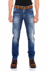 CD544 Herren bequeme Jeans in legerem Regular Fit-Schnitt - Cipo and Baxx - Herren Jeans - Letzte Chance! -