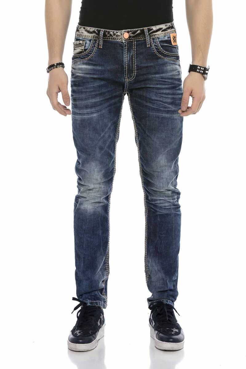 CD593 Herren bequeme Jeans mit breiten Ziernähten - Cipo and Baxx - Herren Jeans - Letzte Chance! -