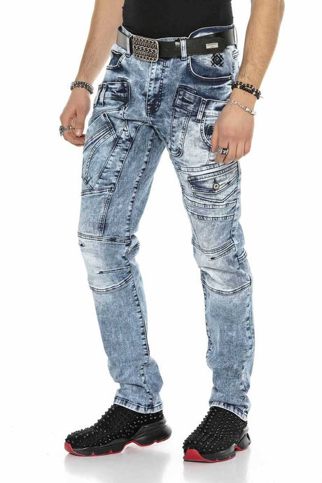 CD598 Herren bequeme Jeans mit coolen Ziernahtelementen - Cipo and Baxx - Herren Jeans - Letzte Chance! -
