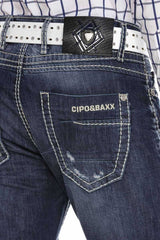 CD606 Herren bequeme Jeans mit stylischen Used-Elementen - Cipo and Baxx - Herren Jeans - Letzte Chance! -