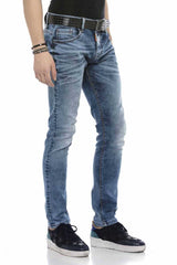 CD621 Herren bequeme Jeans im trendigen Used-Look - Cipo and Baxx - Herren Jeans - Letzte Chance! -