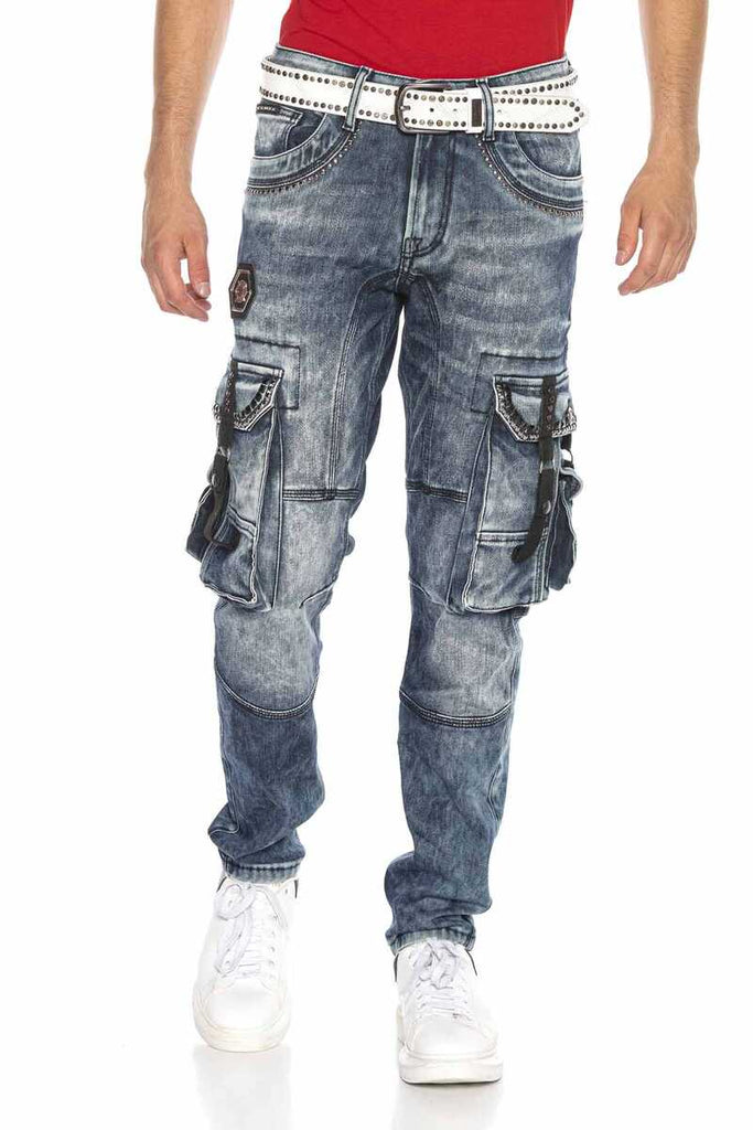 CD650 Herren Straight Fit-Jeans mit coolen Cargotaschen - Cipo and Baxx