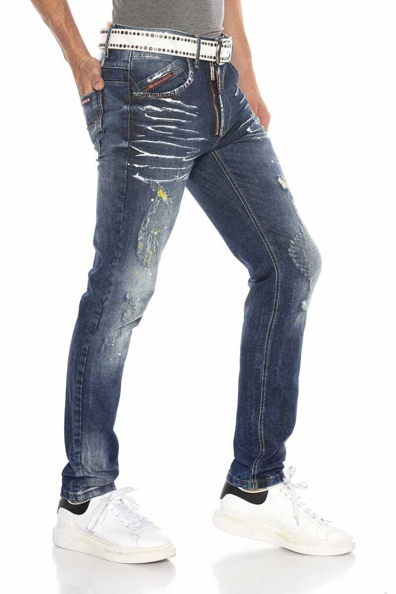 CD658 Herren bequeme Jeans mit trendigen Used-Elementen - Cipo and Baxx - Herren Jeans - Letzte Chance! -
