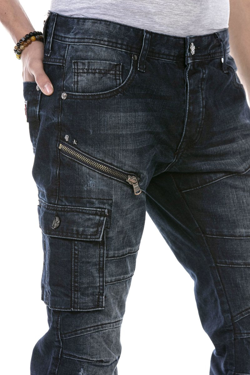 CD680 Herren Straight Fit-Jeans mit trendigen Cargotaschen - Cipo and Baxx - Herren Jeans - Letzte Chance! -