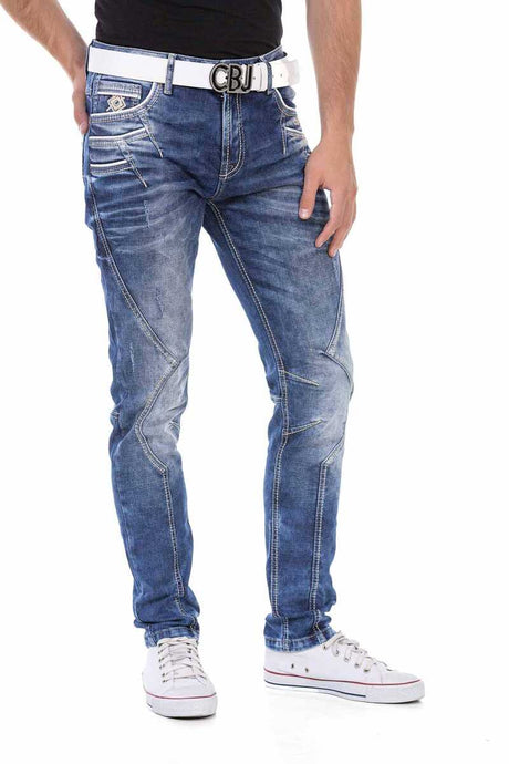 CD695 Herren Straight Fit-Jeans mit trendigen Ziernähten - Cipo and Baxx - Herren Jeans - Letzte Chance! -