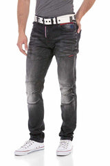 CD699 Herren Straight Fit-Jeans mit cooler Used-Waschung - Cipo and Baxx - Herren Jeans - Letzte Chance! -