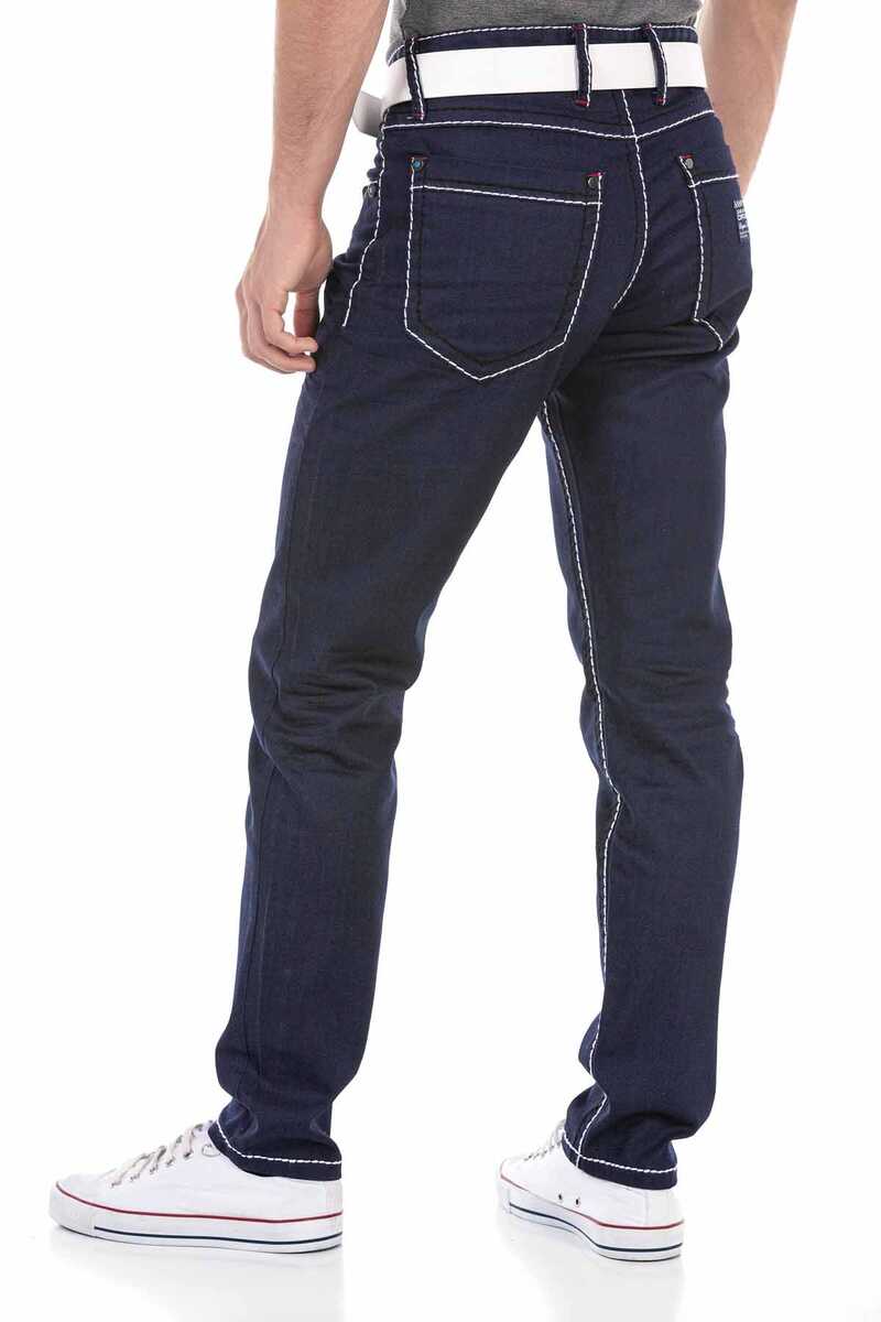 CD705 Herren Straight Fit-Jeans mit trendigen Kontrastnähten - Cipo and Baxx - Herren Jeans - Letzte Chance! -