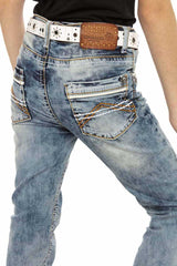 CDK101 BLUE JUNGEN JEANS REGULAR FIT - Cipo and Baxx - Kinder - Kinder Jeans -