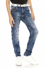 CDK104 BLUE JUNGEN JEANS REGULAR FIT - Cipo and Baxx - Kinder - Kinder Jeans -