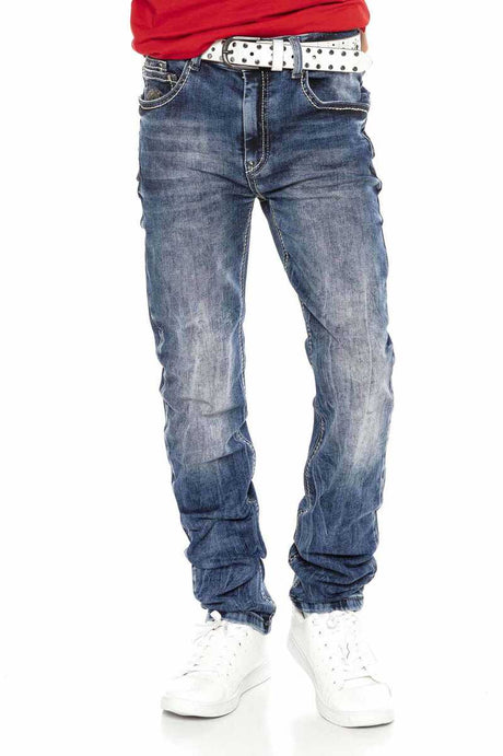 CDK104 BLUE JUNGEN JEANS REGULAR FIT - Cipo and Baxx - Kinder - Kinder Jeans -
