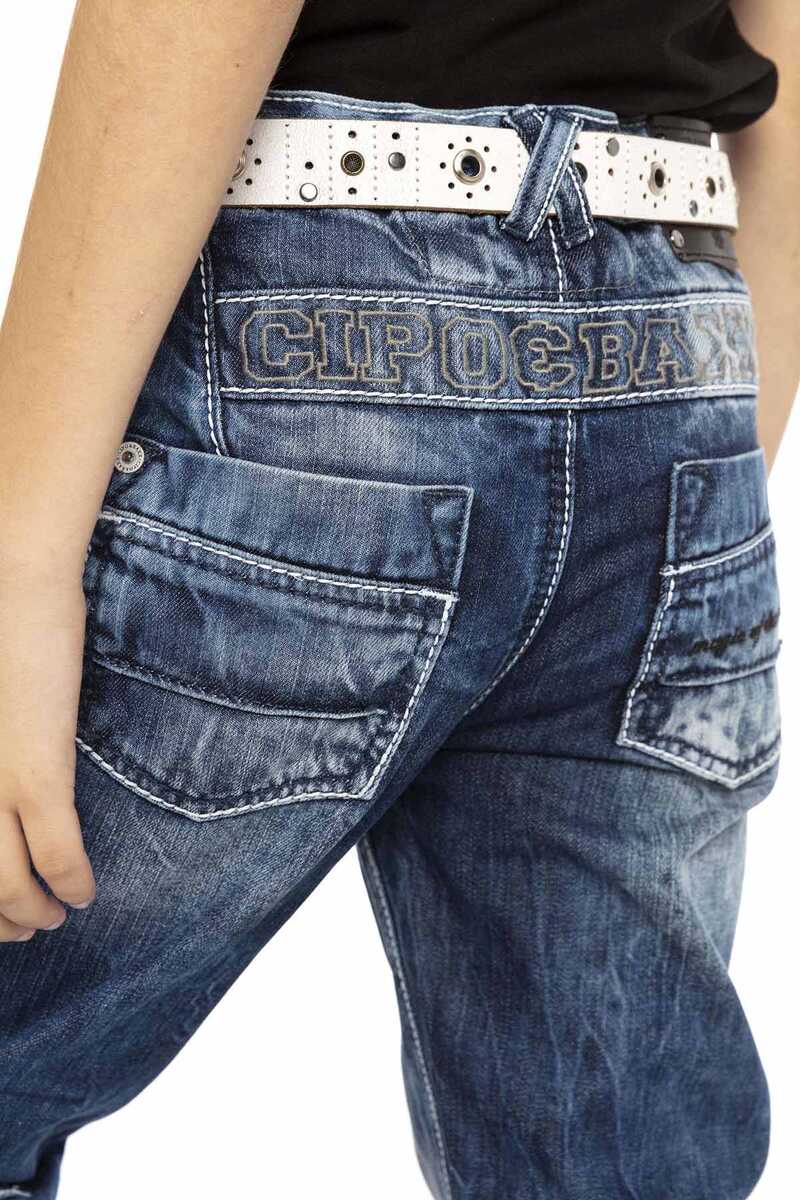 CDK107 BLUE JUNGEN JEANS REGULAR FIT - Cipo and Baxx - Kinder - Kinder Jeans -