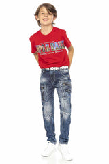 CDK107 BLUE JUNGEN JEANS REGULAR FIT - Cipo and Baxx - Kinder - Kinder Jeans -
