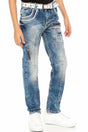 CDK109 BLUE JUNGEN JEANS REGULAR FIT - Cipo and Baxx - Kinder - Kinder Jeans -