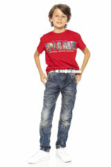 CDK110 BLUE JUNGEN JEANS REGULAR FIT - Cipo and Baxx - Kinder - Kinder Jeans -