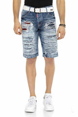 CK219 Herren Capri Shorts im Destroyed-Look - Cipo and Baxx - Herren Capri - jeanscapri -