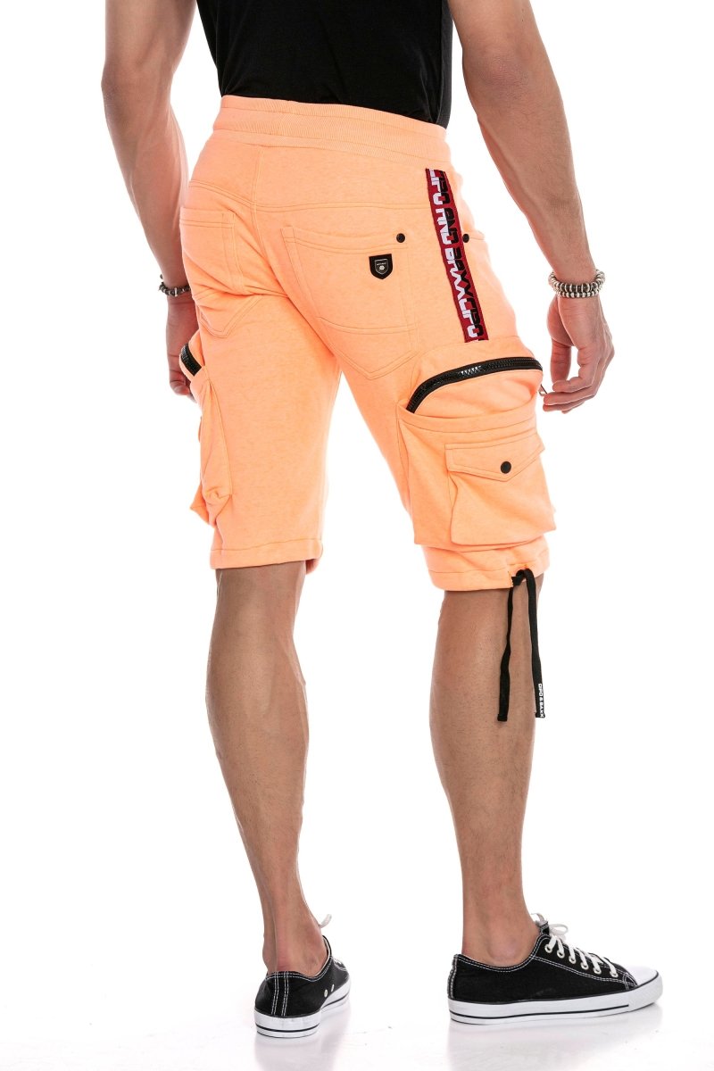 CK225 Herren Capri Shorts in sportlichem Look - Cipo and Baxx - canvacapri - Herren Capri -