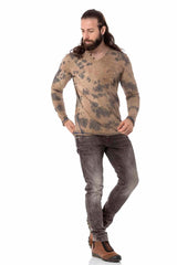 CL517 Herren Langarmshirt in extravagantem Look - Cipo and Baxx - Herren Sweatshirt - Sweatshirt -