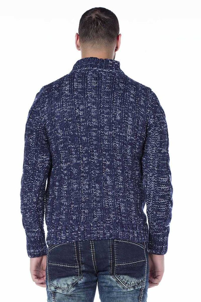 CP127 BLUE HERREN PULLOVER - Cipo and Baxx