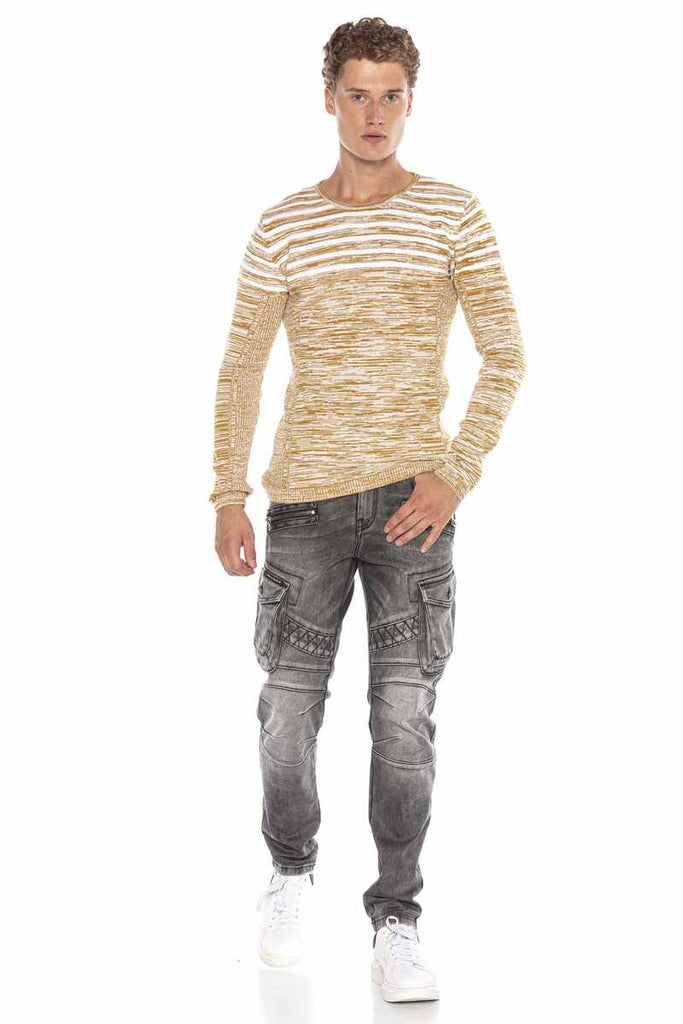 CP223 CAMEL HERREN PULLOVER - Cipo and Baxx