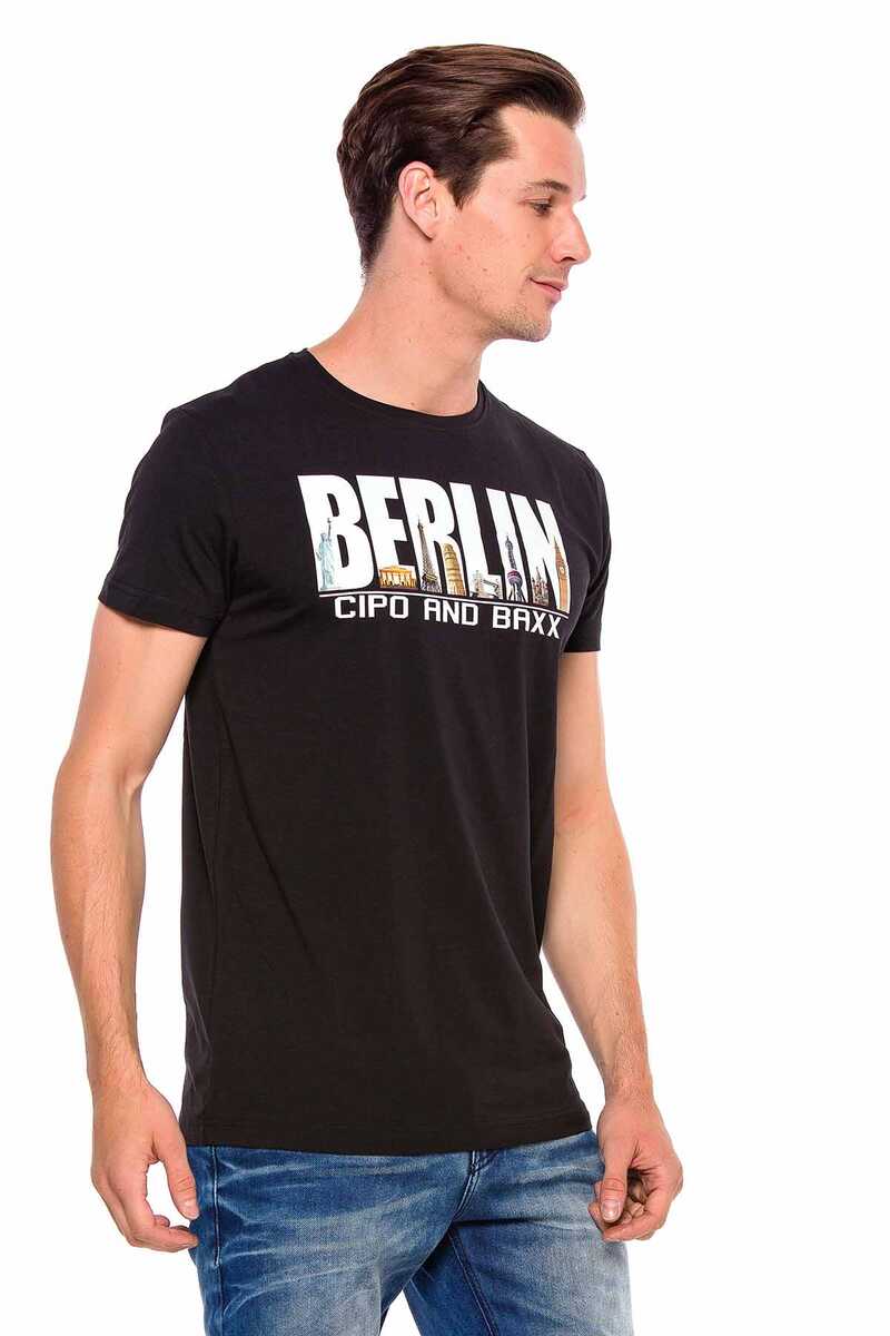 CT166 Herren T-Shirt - Cipo and Baxx - biker - black -