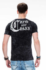 CT398 Herren T-Shirt mit stylischen Printmotiven - Cipo and Baxx - biker - Herren -