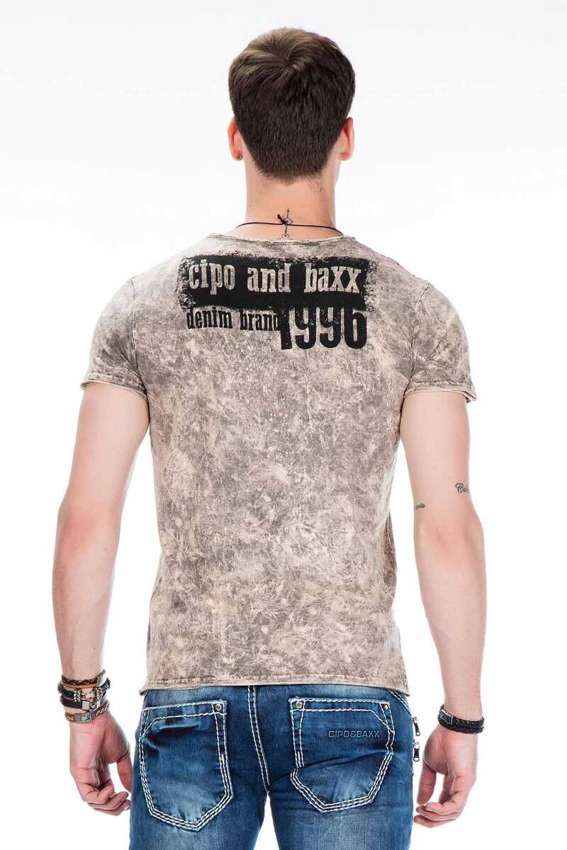 CT408 Herren T-Shirt mit tollem Frontprint - Cipo and Baxx - Herren - Herren T-SHIRT -
